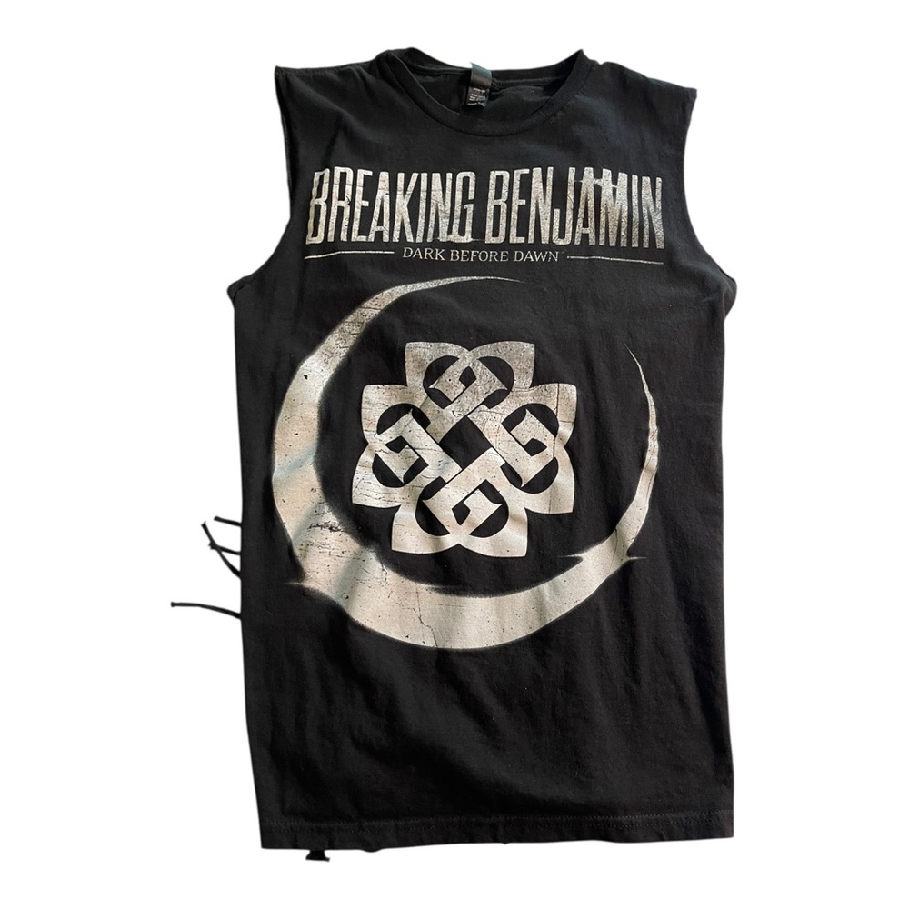 Breaking Benjamin Dark Before Dawn Concert Tee Cut and Tie Back Design Sz Small